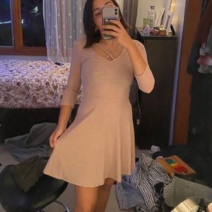 light pink skater dress
